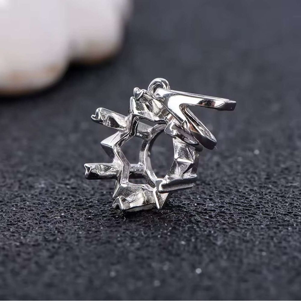 Moissanite Snowflake Design Pendant 1 Carat 925 - Picture 5 of 5